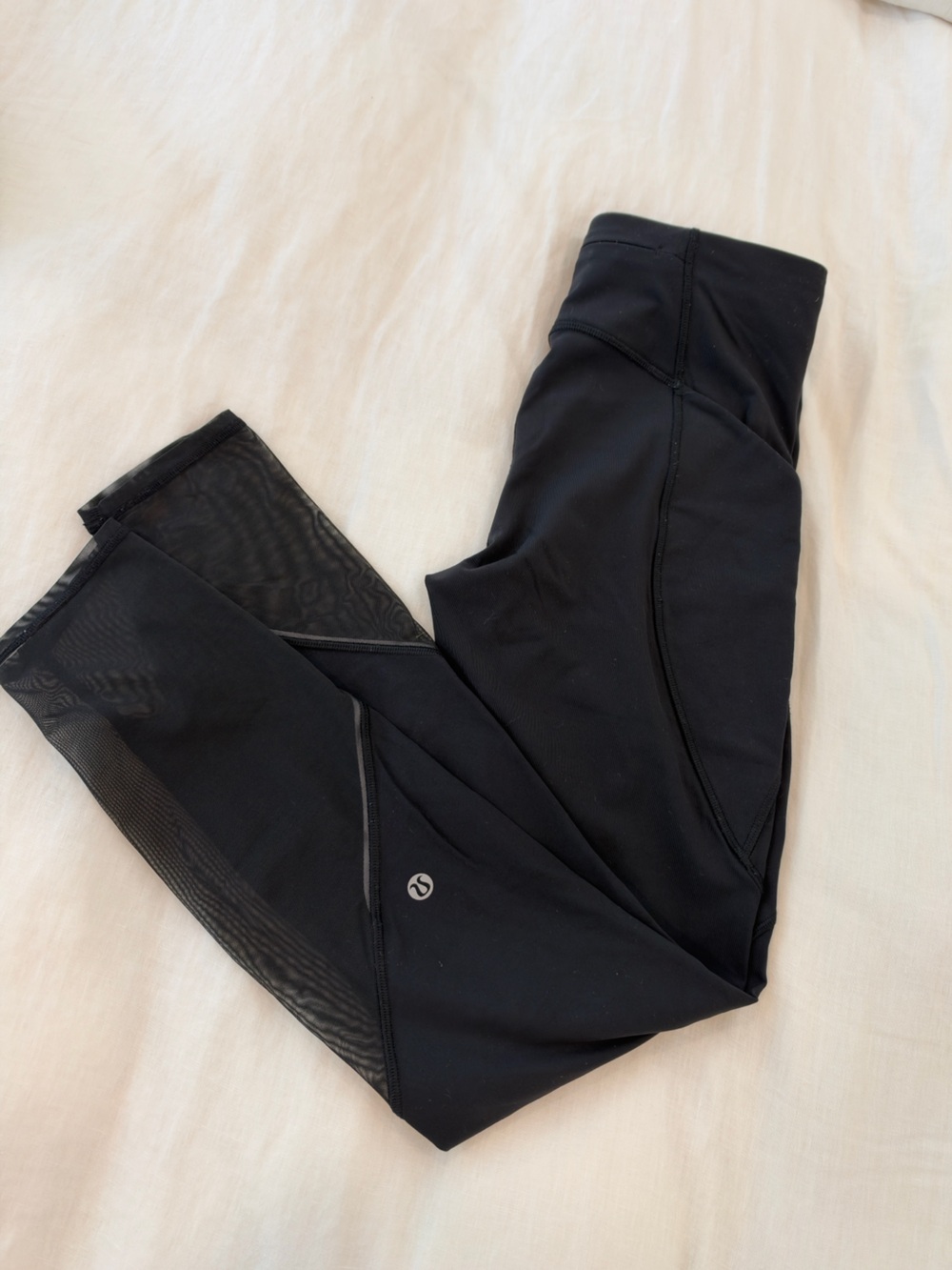 lululemon leggings with sheer around ankles